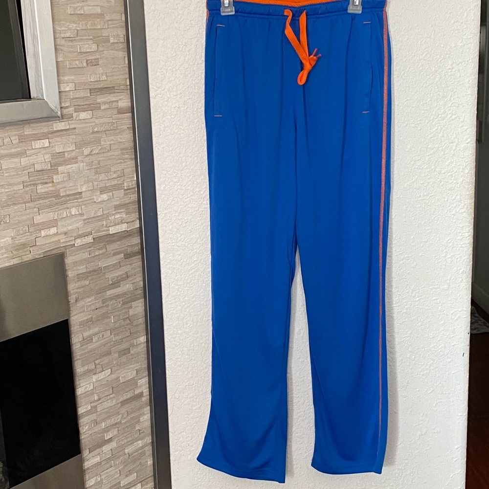 BIYLACLESEN BLUE JOGGER SWEATPANTS ZIPPER POCKETS SIZE MEDIUM